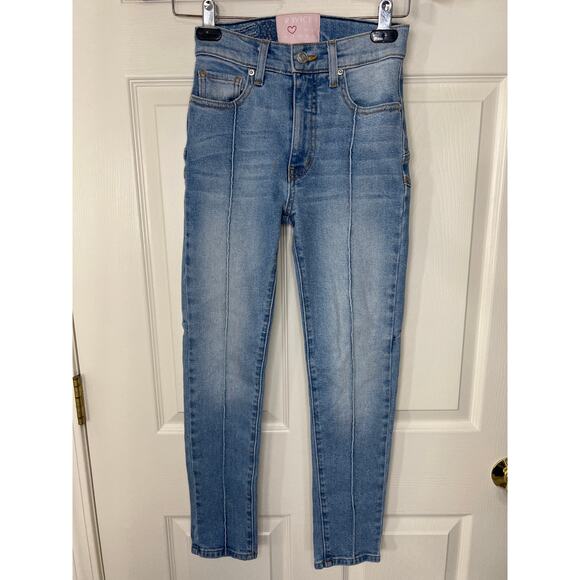 Revice Womens Venus Crop High Waist Star Butt Denim Skinny Leg Jeans Size 24 - Picture 2 of 7